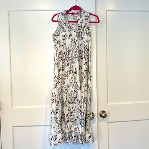 Boho sleeveless printed maxi dress